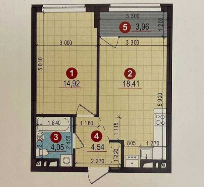 Продаж 1к квартири 46м2 Варшавський 2 будинок 10.1 Київ - зображення 3