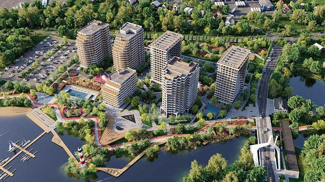 Смарт-квартира 24,49 м² в ЖК «Рівер Порт» біля озера Мистецтв Ірпінь - зображення 1