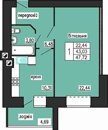 Однокімнатна Лучаківського - Тролейбусна Тернополь