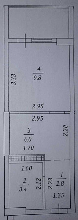 Продам 1к квартиру под ремонт в ЖК Акварель 2! Жемчужная / Таирова Лиманка - зображення 8