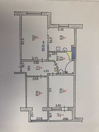 Продам 3-кімнатну квартиру «Чешка» по вул. Кривбасівська, Ц-Міський р Кривой Рог - изображение 2