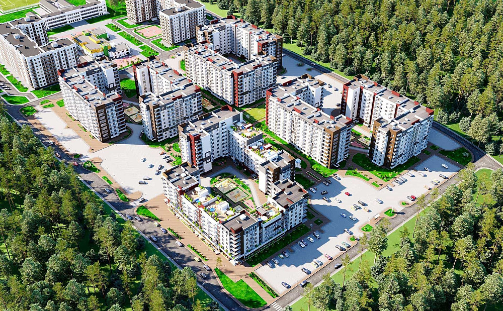 Продаж ЖК Парковий Квартал євро 3 кімнатна 71.8м2 Обухів - зображення 4