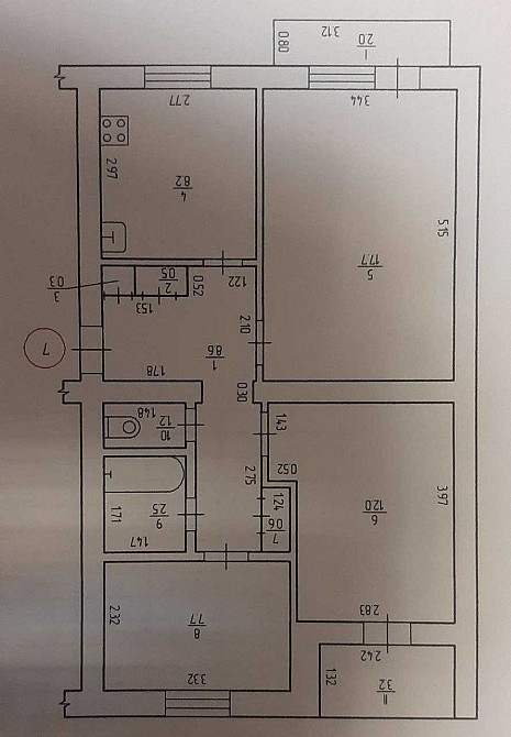 3-ох кімнатна квартира Покровка - зображення 1