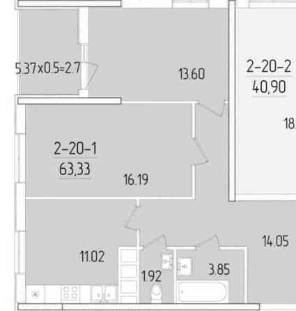 Продам двухкомнатную квартиру в ЖК "KADORR City" "61 Жемчужина" Одесса