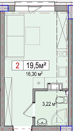 Продам смарт на Биківні 19,5 м2 за 10102 $ Акція! Kyiv - photo 7