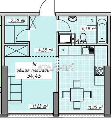 1 К квартира в Акрадии ЖК Атмосфера Odesa - photo 3