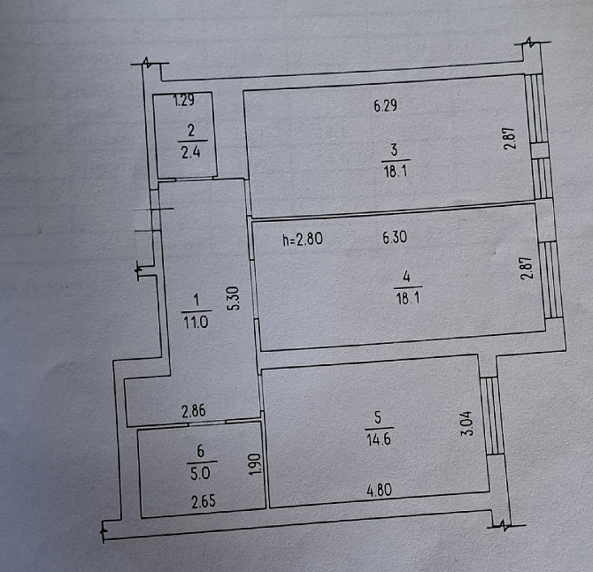 Продаж двокімнатної з індивід.опаленням Cherkasy - photo 4