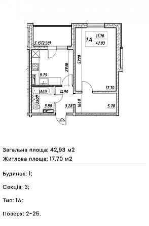 єОселя 3% та 7% 1к-43м2 ЖК Деснянський ТОП вул.Закревського РЕМОНТ Kyiv