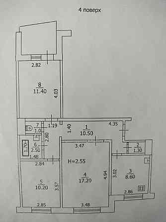 Продам трехкомнатную квартиру Kramatorsk