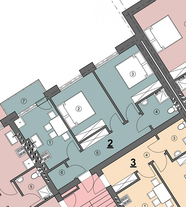 2 кім квартира у смт. Рудно. Підземний паркінг. Рудне - зображення 4