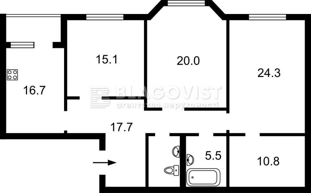 ЖК Шевченківський Найкраще планування Золотоустівська 25 центр Київ - зображення 2