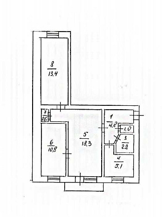 Продам 3-х кімнатну квартиру Vlasivka - photo 1