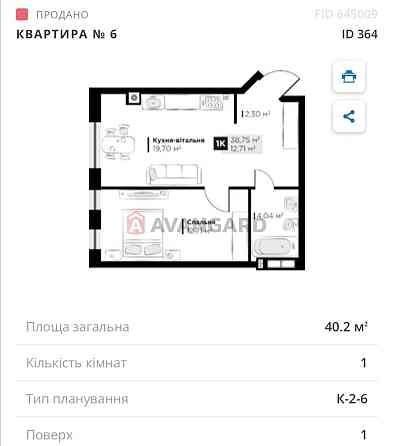 46000$ квартира в новобудові!! ЖК Silent Park,41кв.м. Lviv