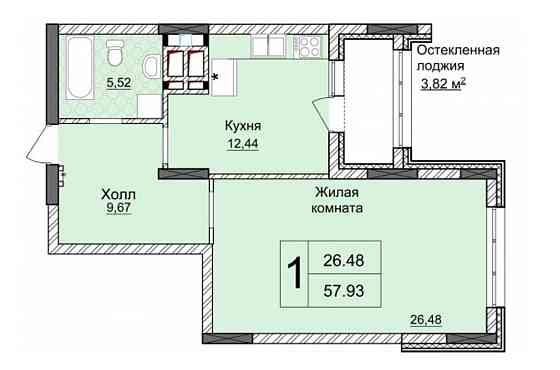 Продажа 1к квартиры без ремонта ЖК Новопечерские Липки Kyiv