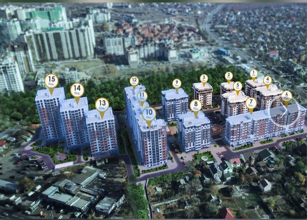 1 комнатную квартиру в ЖК Золотая Эра Самая низкая цена Крижанівка - зображення 1