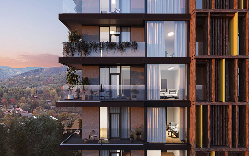 2-к. квартира 57.77 м2 з і/о у новому ЖК у центрі Яремче Яремче - изображение 3