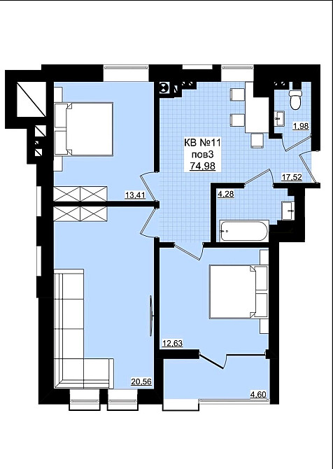 Продаю 3х кімнатну квартиру Годылов - изображение 2