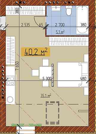 Продаж квартири в центральному р-ні Вінниці. 830$/м2 Vinnytsia