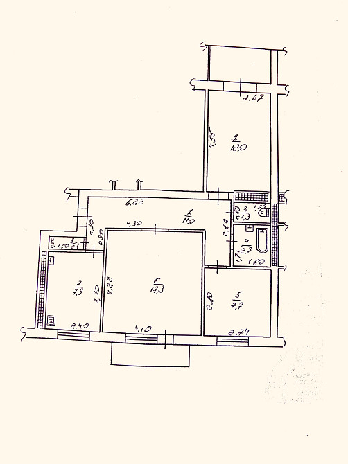 3х кімнатна квартира в центрі міста Лубны - изображение 5