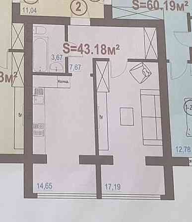 Продаж 1 кім квартири с. Солонка Solonka (Lvivska obl.)