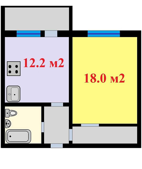 Багринова гора. Продам видову однокімнатну квартиру в ЖК Моторний. Київ - зображення 2