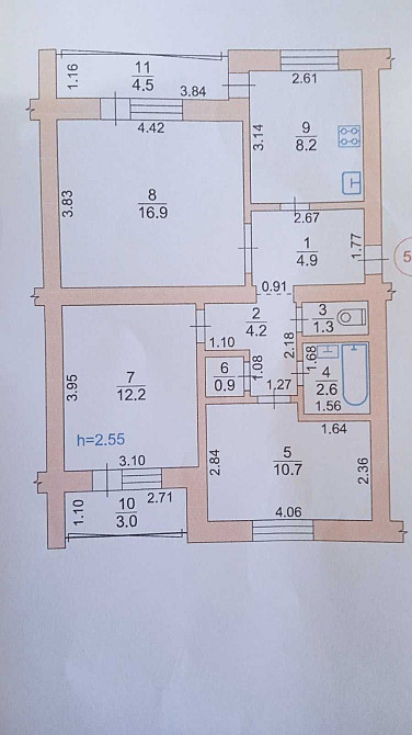 Продам свою 3 х кімнатну квартиру Слобожанське - зображення 3