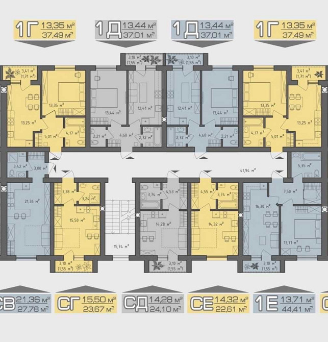 Квартира 37 м2. В оплату частинами! Гостомель - зображення 3