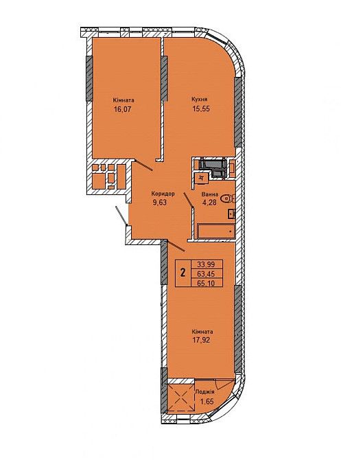 Продаж 2 кімн квартири на Миколайчука,38 Львів - зображення 2
