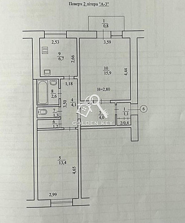 Продаж 2-кімнатної сталінки Соцмісто Kryvyi Rih - photo 1