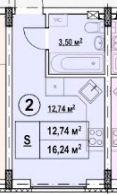 Квартира студія з другим рівнем. Дарницький район. Київ - зображення 2