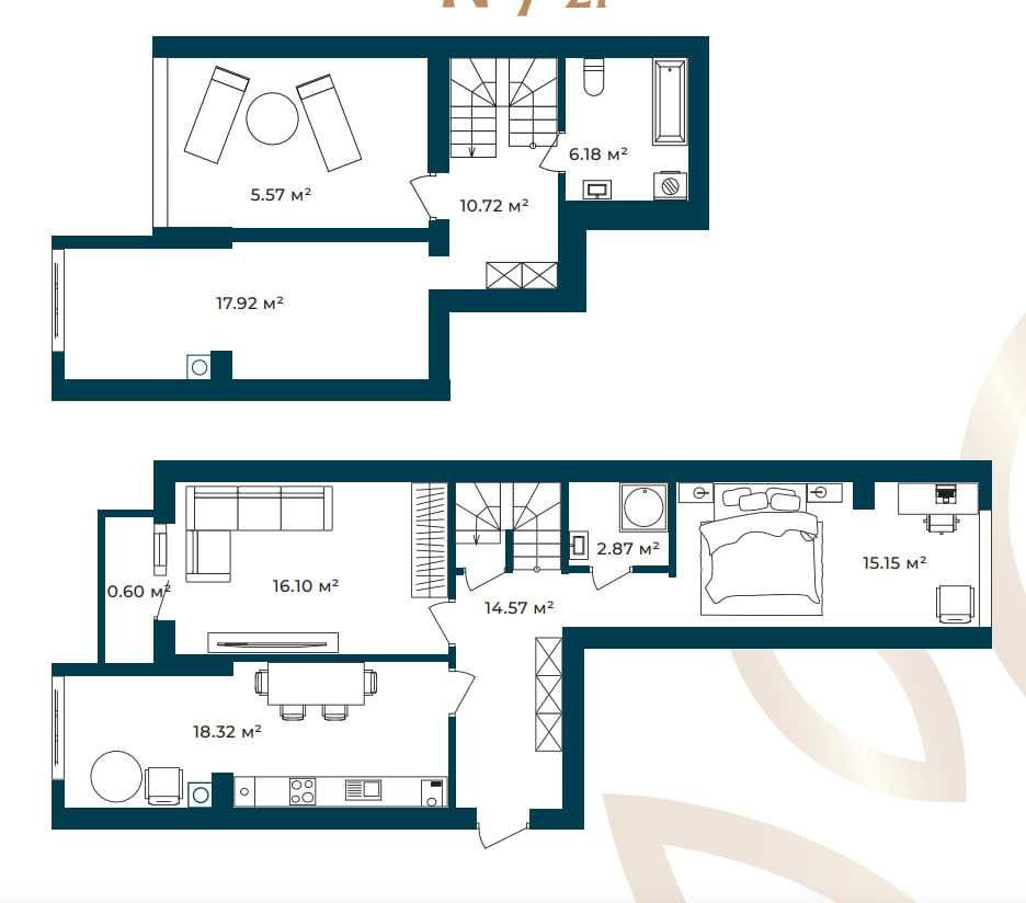 2-на квартира з терасою в новому ЖК! ЗАБУДОВНИК! Розтермінування! Софіївська Борщагівка - зображення 1