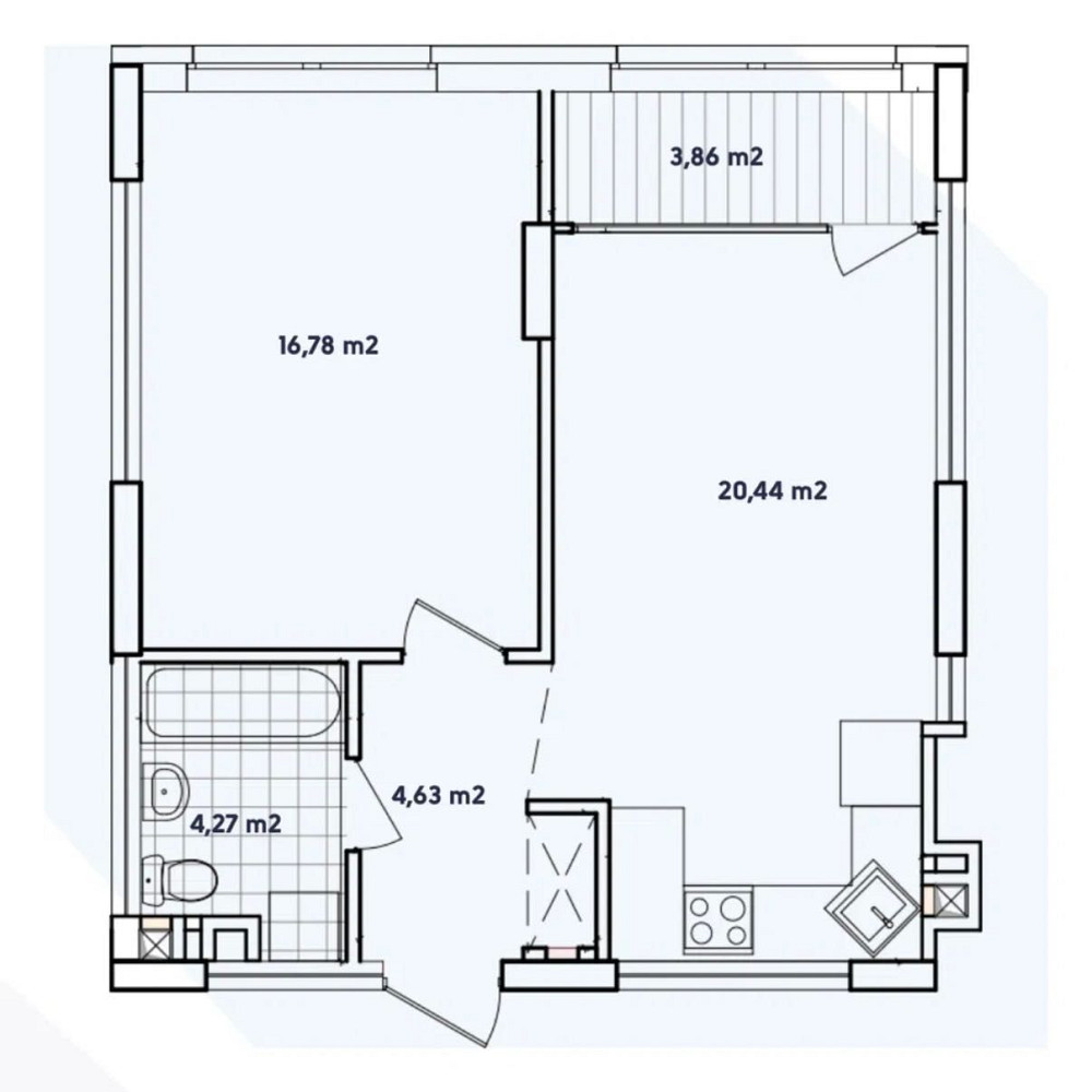 Готова однокімнатна квартира в ЖК Варшавський-2 Київ - зображення 1