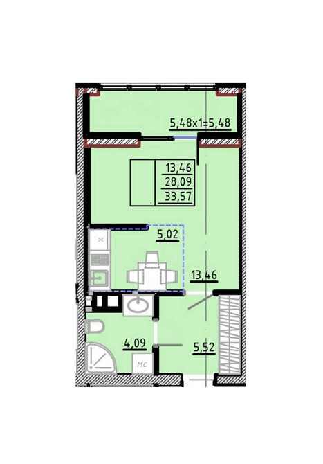 Студія в новому ЖК на Фонтані. Поруч Парк Перемоги та Аркадія Одеса - зображення 2