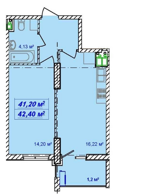 1к квартира в рассрочку, 1 взнос от 12500 у.е. Новострой на Посмитного Одеса - зображення 4