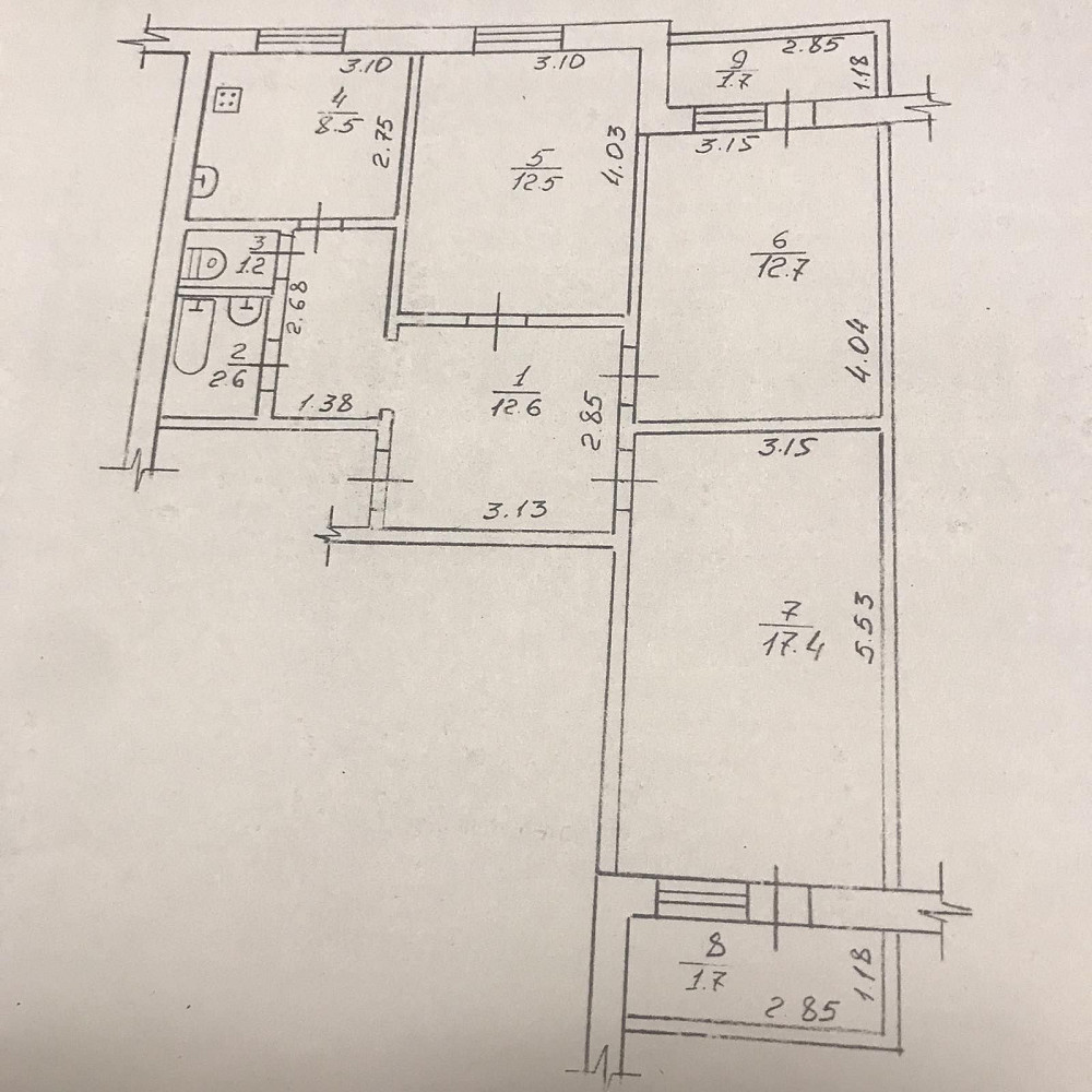 3-х кімнатна квартира Прилуки - зображення 1