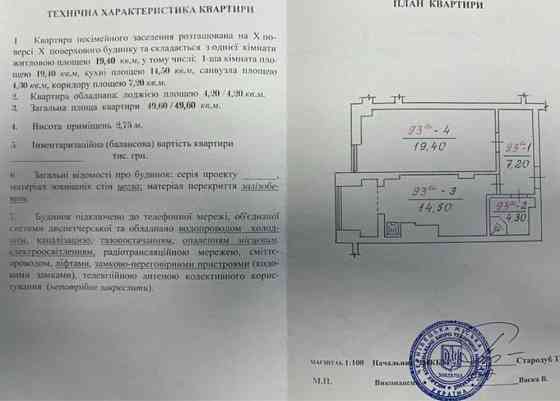 Продаж 1-кім здана новобудова Рівненська Chernivtsi