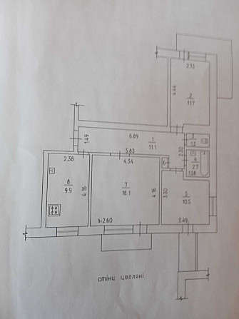 Продам 3 кімнатну квартиру р-н 700 річчя Cherkasy - photo 1