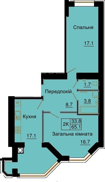 Продам 2к кв. з документами, у зданому будинку, ЖК Софія Нова, Теремки Чабаны - изображение 2