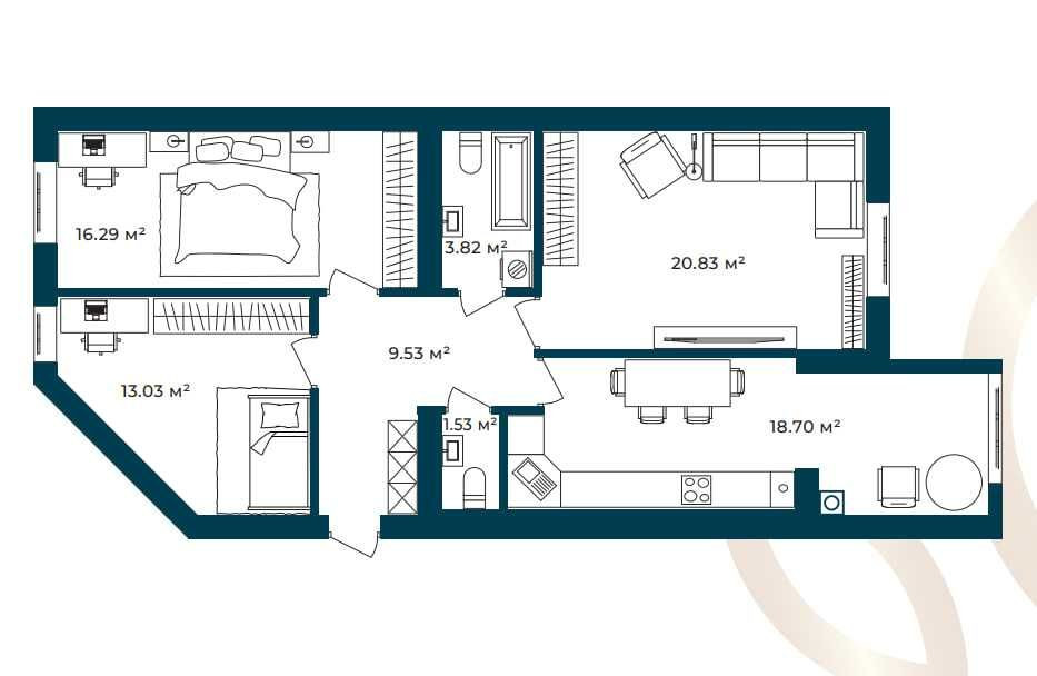 3-кімнатна квартира за дуже приємною ціною! Розтермінування! Софіївська Борщагівка - зображення 2