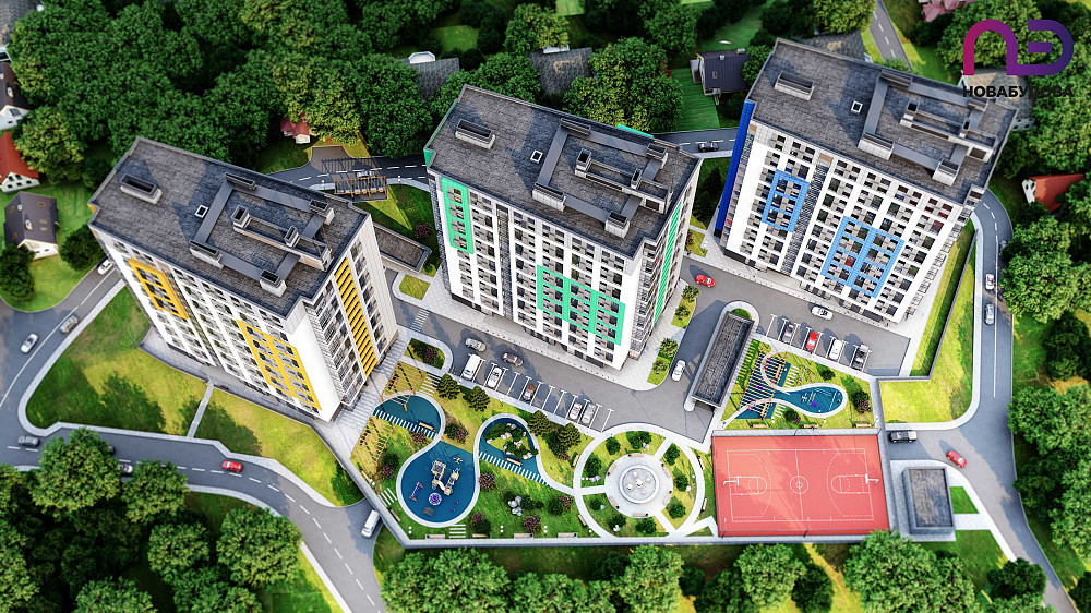 1К-квартира (42.33 м2) в ЖК "Щасливий", 6 поверх, вул. Бігова, 17Б Львів - зображення 2