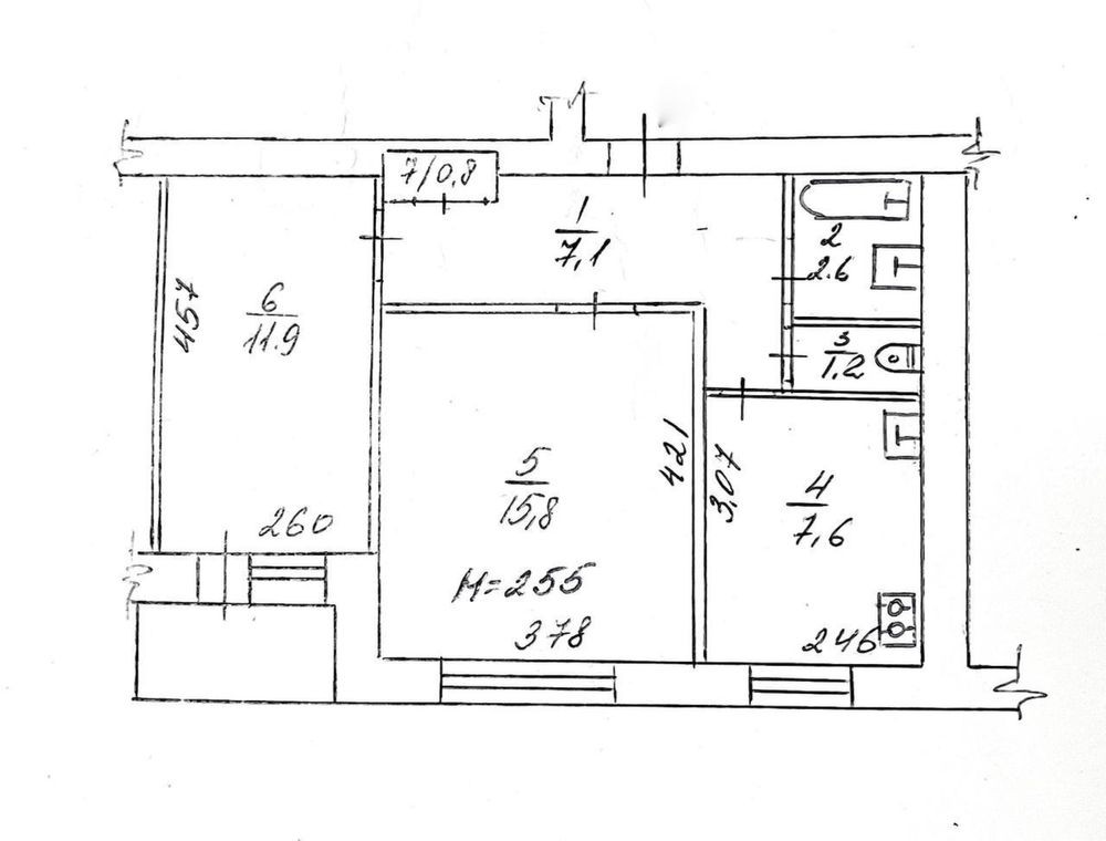 Продам 2-х кімнатну , цегла .Мотель!! Реальна квартира!! Полтава - зображення 4