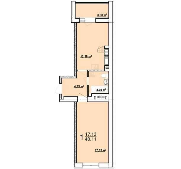 16000$!ЖК Мира 3!Идут Ремонты!Продам 1 ком квартиру пл 40м2, этаж 2й!A Харьков - изображение 2