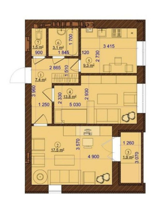 Двокімнатна квартира без ремонту! Оформлення 2%! Ірпінь - зображення 1