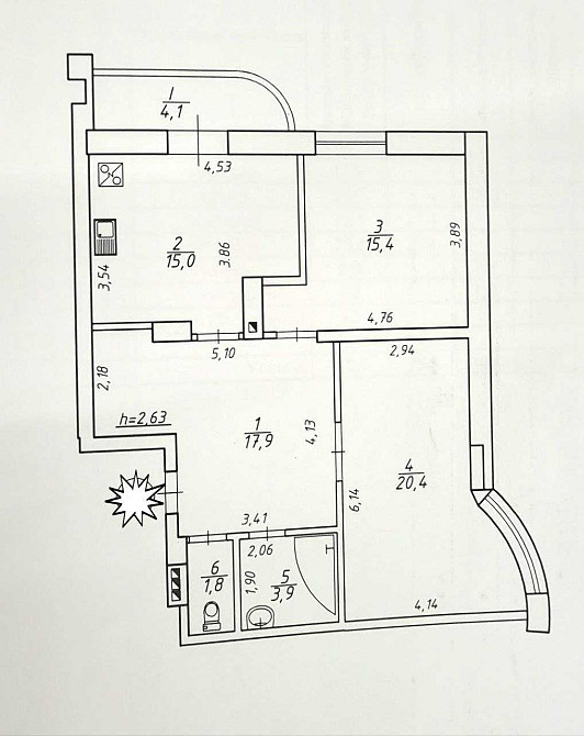 Терміново! Продам  2-кімнатну  видову квартиру з  сучасним ремонтом!!! Сумы - изображение 6