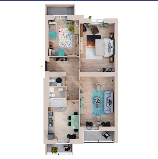 Продам 3-кімнатну квартиру! ЖК "Квартал Парковий", Обухів Обухов - изображение 2