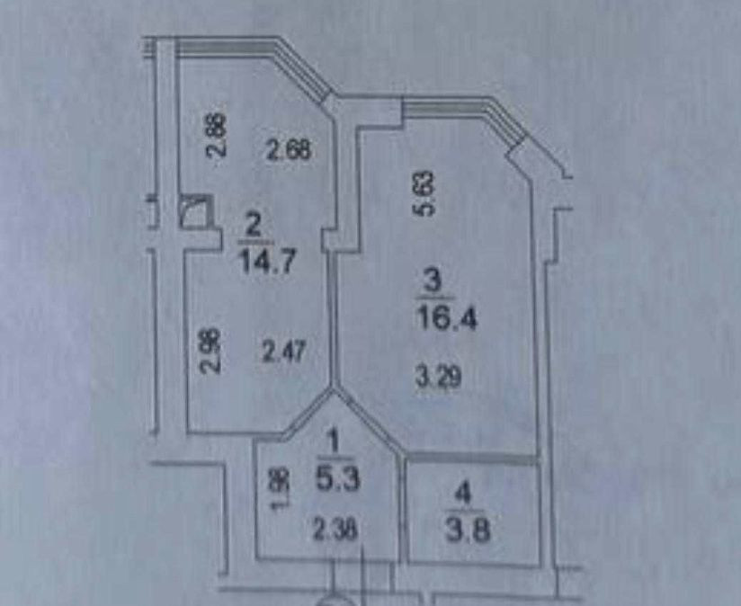 Продаю однокімнатну квартиру в ЖК Софія Нова, Новосілки,  Миру , 10-Б Великі Новосілки - зображення 1