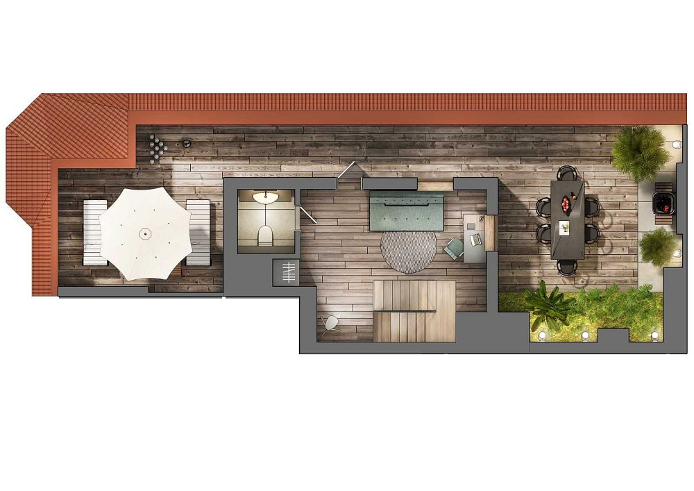 Готова 2-рівнева квартира з ВЛАСНОЮ ТЕРАСОЮ в ЖК 7'я в Щасливому Щасливе - зображення 1