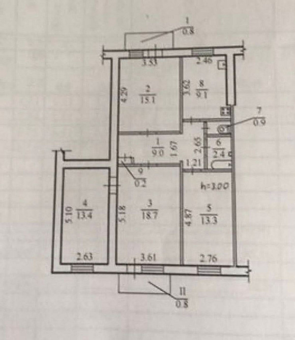 Продам 4х комнатную квартиру в районе пр. Мазепы Дніпро - зображення 1