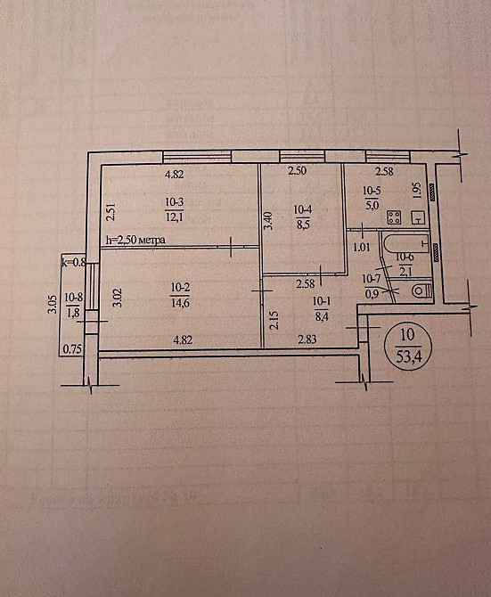 Продам 3х комнатную квартиру в районе пр. Мазепы Дніпро - зображення 2