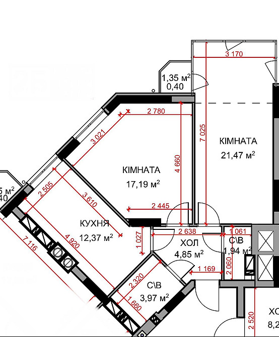 Двокімнатна квартира з видом на сосни! Без комісії! Буча - изображение 2